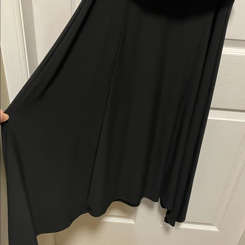 Joseph Ribkoff | Black | Ruffled Top/Hankerchief Skirt | Dress | Size 10 - Picture 5 of 16